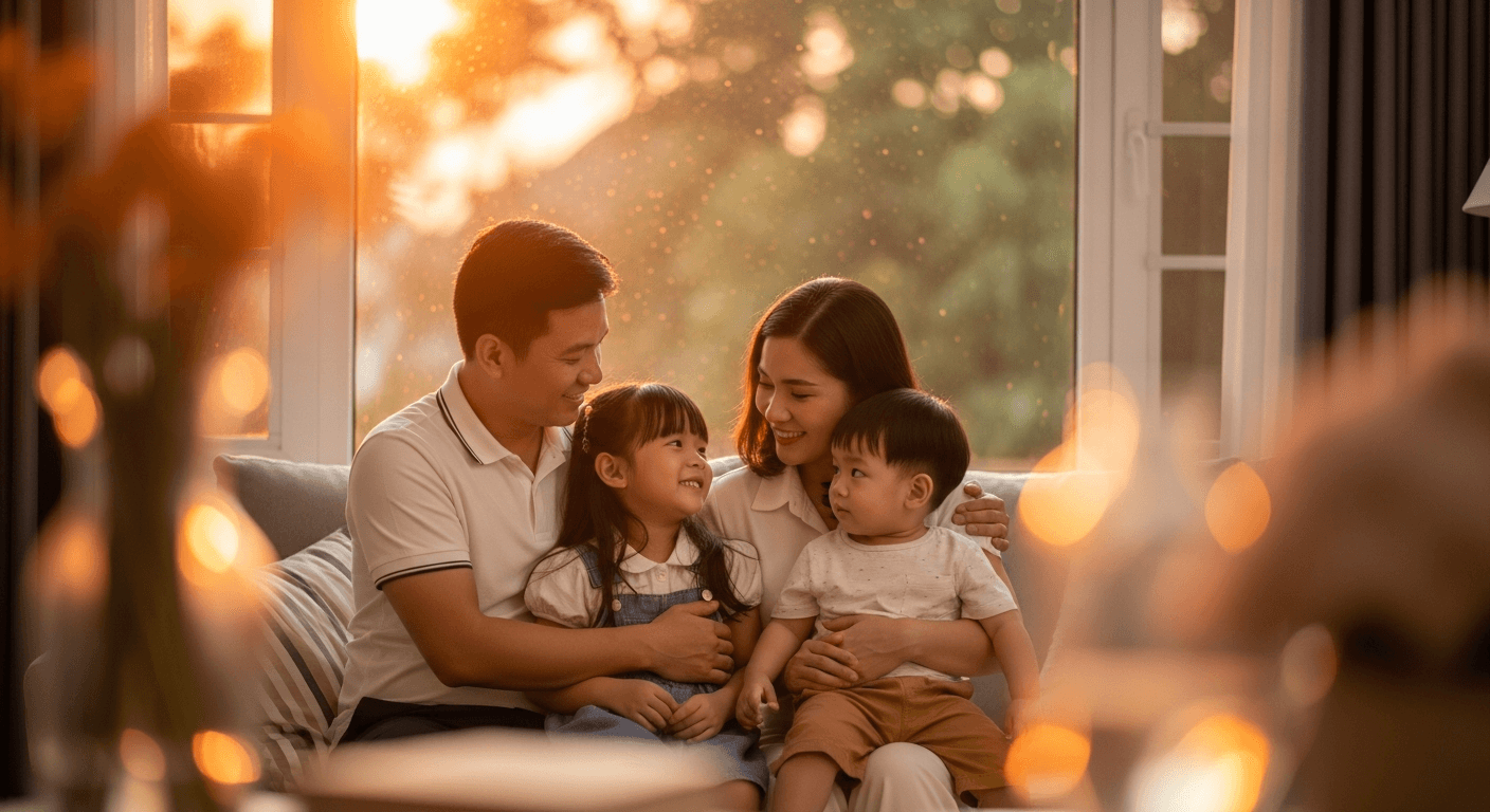 Gia đình dành thời gian bên nhau